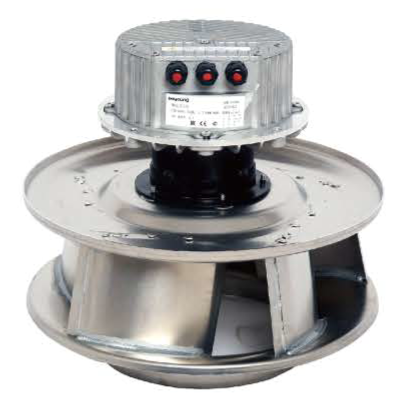 Вентилятор Boyoung HW6EC-280-102-IX 1.05 кВт с обратно загнутыми лопатками EC