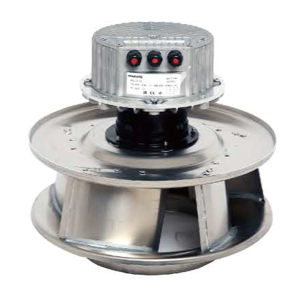 Вентилятор Boyoung HW6EC-355-138-IV 1.78 кВт с обратно загнутыми лопатками EC