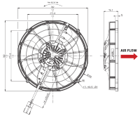 Вентилятор SPAL VA116-BBL511P/N-105A